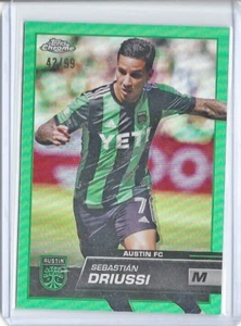 Sebastian Driussi Austin FC Zenit Russia 2023 Topps Chrome MLS Neon Green /99 40 - Picture 1 of 1