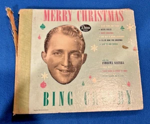 Bing Crosby Merry Christmas 78 RPM DECCA Album No. A-550 Cover Case Only 1946 - Picture 1 of 12