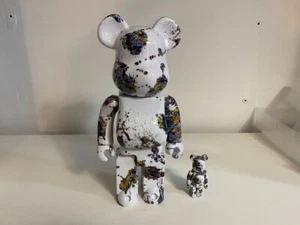 Bearbrick Jackson Pollock studio SPLASH version 400% + 100% MEDICOM toys - Imagen 1 de 12