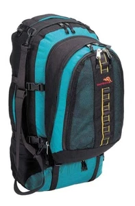 Travel Pack Backpack Rucksack Green/Black Detachable Daypack 1000D Cordura 80 Lt - Picture 1 of 6