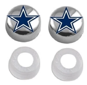 DOS NFL Cromo Tornillo Cubierta Placa Marco Tapa Tornillo para DALLAS COWBOY - Imagen 1 de 3