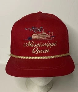 Cappello Berretto Vintage Classico Sportswear Mississippi Queen Strapback Corda Regolabile - Foto 1 di 14