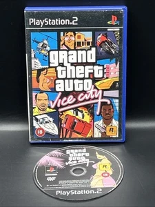 Grand Theft Auto: Vice City (Sony PlayStation 2, 2002) Estuche de disco (sin manual) - Imagen 1 de 4