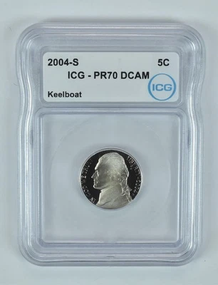 2004-S Jefferson Nickel Keelboat PR70 DCAM ICG *9990 - Image 1 of 4