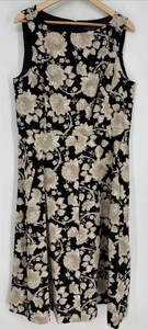 Tommy Hilfiger Sleeveless Fit & Flare Dress. Black/Sand. Size 14. MSRP $139 - Picture 1 of 4