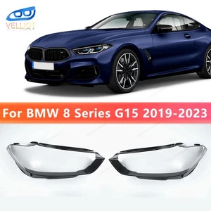 Pair Headlight Headlamp Lens Cover Shell For 2019-2023 BMW 8 Series G14 G15 G16 - Bild 1 von 16