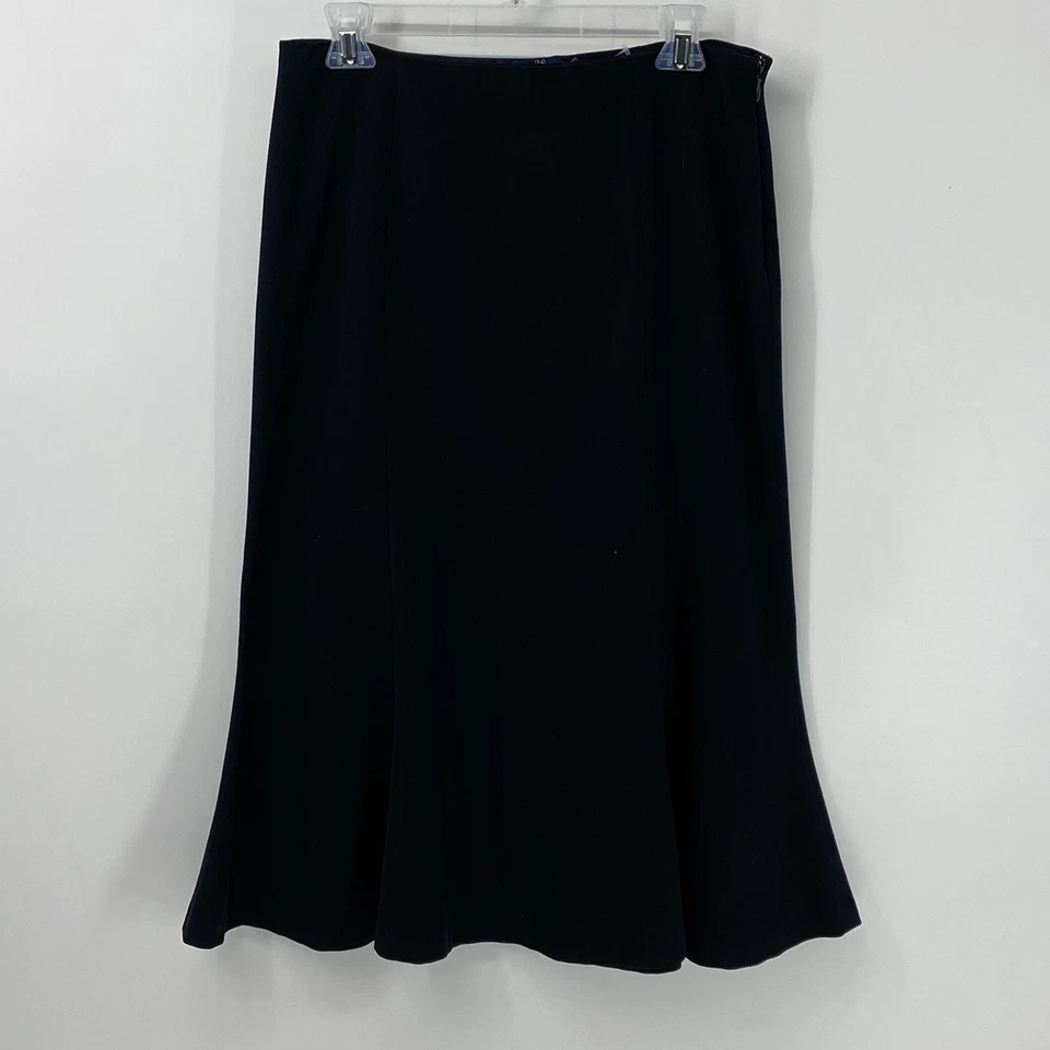 Falda Chaps Usada Para Mujer Talla 6 Negra Ajuste Acampanada Foto 1 de 3