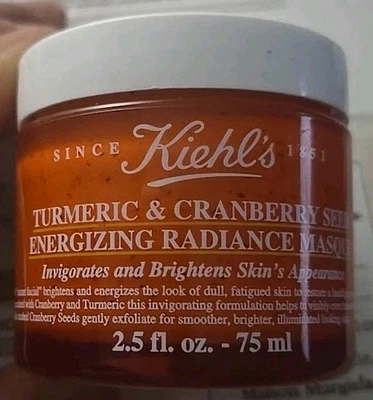 KIEHL'S TURMERIC & CRANBERRY SEED ENERGIZING RADIANCE MASQUE 2.5oz NEW Sealed  - Image 1 of 4