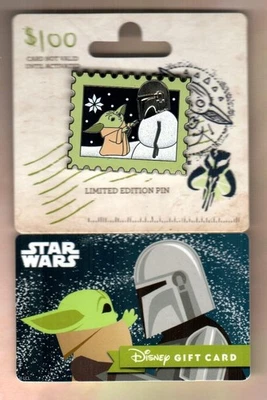 DISNEY Mandalorian and Grogu ( 2021 ) Limited Edition Gift Card and Pin ( $0 ) - Image 1 of 2