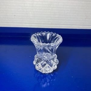 Soporte para palillo de dientes vintage de cristal - corte piña - Imagen 1 de 4