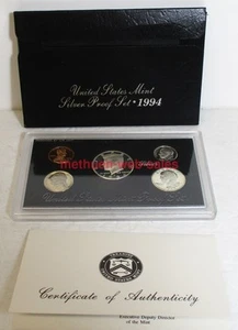 U.S.Mint~Silver Proof Set~1994~S Mint Mark~Penny,Nickel,Dime,Quarter,Half-Dollar - Picture 1 of 1