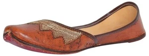 Indische handgefertigte Damen Leder Jutti Slipper Khussa Schuhe Punjabi Juti Flip Flop - Bild 1 von 7