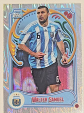 2023 Topps Argentina Fileteado SILVER Tango Walter Samuel #47 SP