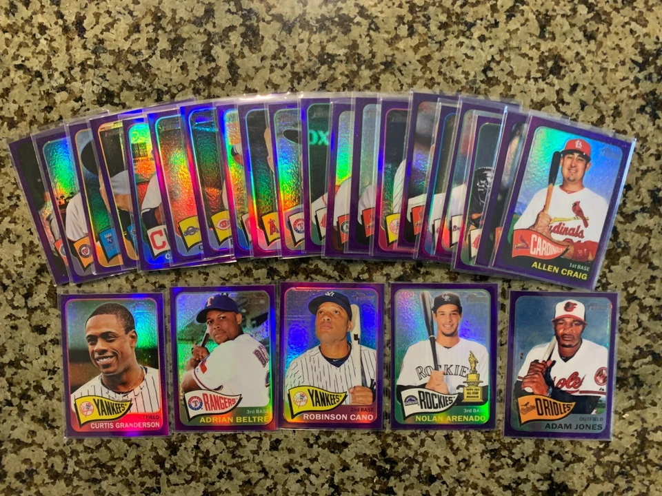 2014 TOPPS HERITAGE PURPLE CHROME REFRACTOR -- PICK ANY CARD(S) YOU WANT - Image 1 of 1