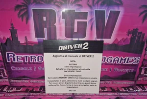 🇮🇹 FLYER ISTRUZIONI SALVATAGGIO RP x GIOCO DRIVER 2 SONY PS1⚠️LEGGERE INSERZ⚠️ - Picture 1 of 13