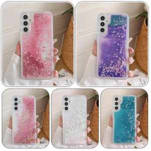 Bling Liquid Glitter Luxury Case For Samsung S21 FE S22 Plus S23 Phone Cover - Picture 1 of 28