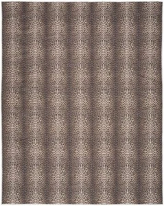 5' X 7' Brown and Ivory Leopard Print Power Loom Washable Non Skid Area Rug - Picture 1 of 1