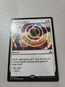 1x MTG - Sphinx's Decree - 024/196 - Rare - Rivals of Ixalan LP Free Shipping - Picture 1 of 2