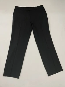 Hugo Boss Dress Pants Mens 42R Flat Front Charcoal Grey - Picture 1 of 7