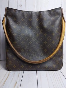 Louis Vuitton LV Shoulder Bag Looping Handle Browns Monogram Louise READ - Picture 1 of 12