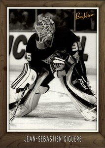 2006-07 Beehive 5x7 Black and White #100 Jean-Sebastien Giguere 
