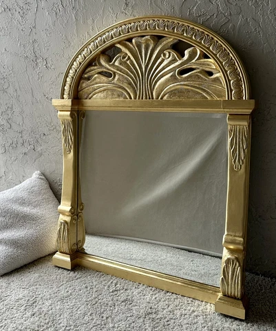 Antique Mirror. Italy, Renaissance. Wood, gold leaf Cover