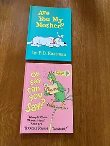 Lot of 2 Dr. Seuss OH SAY CAN YOU SAY? & ARE YOU MY MOTHER Large Hardcover Books - Picture 1 of 9