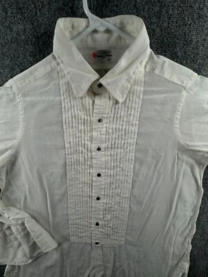 Camisa Esmoquin Formal Turnbull & Asser London De Colección Volantes Abotonados Blanca 16.25 Foto 1 de 4