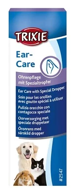 Soin pour les oreilles Pour LAPIN CHAT CHIEN COBAYE  Trixie #2547 EAR CARE 50 ml - Photo 1/2