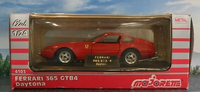 MAJORETTE - FERRARI 365 GTB4 DAYTONA - 红色 - 1:24 - 压铸完好带盒🔥(J) — 第 1/2 张图片
