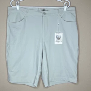 Graham Luxe Shorts Men's 38 Silver Wren Golf Performance Golfing Stretch NEW - Picture 1 of 6
