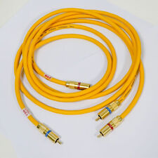 YTER Van Den Hul Halogen HiFi Audio RCA Cable Extend Signal Interconnect Cable