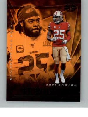 2020  Panini Illusions Richard Sherman 91 49ers Trophy Collection Orange - Image 1 of 2