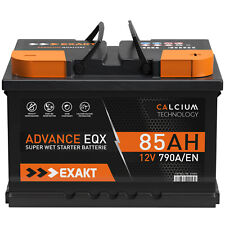 EXAKT Autobatterie 12V 85Ah Starter Batterie WARTUNGSFREI statt 74Ah 77Ah 80Ah