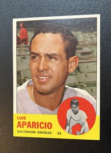 1963 Topps #205 Luis Aparicio NM+ SHARP Baltimore Orioles HOF NO RESERVE!