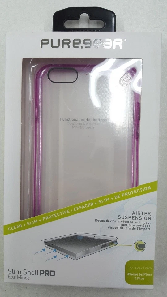 Funda PureGear Slim Shell Pro Apple iPhone 6 Plus/6s Plus Rosa Transparente Foto 1 de 1