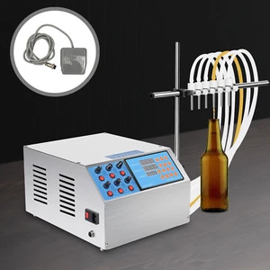 Máquina de llenado de líquidos de 6 cabezales 1-50 ml llenado automático de botellas de control digital - Imagen 1 de 16
