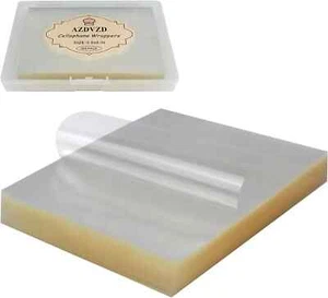Candy Wrapper Caramel And Chocolate Wrappers Natural Cellophane 500 Square Sheet - Picture 1 of 1