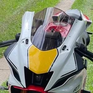 Smoked Double Bubble Windscreen Motorcycle Windshield For Yamaha R7 2021-2025 - Picture 1 of 5