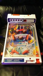 STARCOM- PINBALL- 1987 TOMY- VINTAGE USED 80'S CARTOON PINBALL GAME - Picture 1 of 12