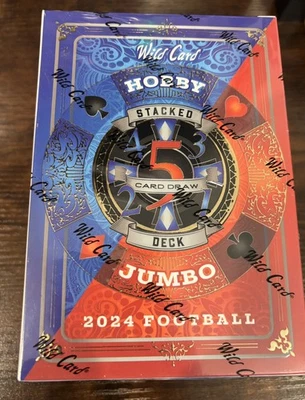 2024 Wild Card 5 Card Draw Apilado Deck Edition Fútbol Sellado Hobby Caja JUMBO Foto 1 de 4