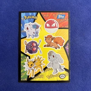 1999 Topps Pokemon Movie Edition Sticker Vulpix, Jolteon, Machop, Electrode Card - Picture 1 of 2