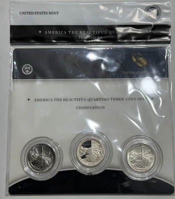 Grand Canyon National Park | ATB 3 Coin Set | Proof & Rev Proof UNC - Image 1 of 2