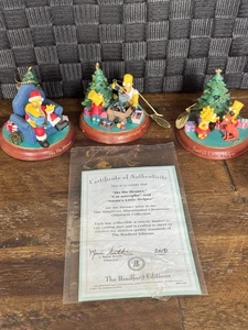 * BRADFORD EDITIONS SIMPSONS CATASTROPHE HO HO HOMER SANTAS LITTLE HELPER *ST - Picture 1 of 10