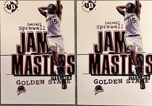 (2) 1997-98 UD3 Latrell Sprewell Jam Masters Card #5 - Golden State Warriors - Picture 1 of 2