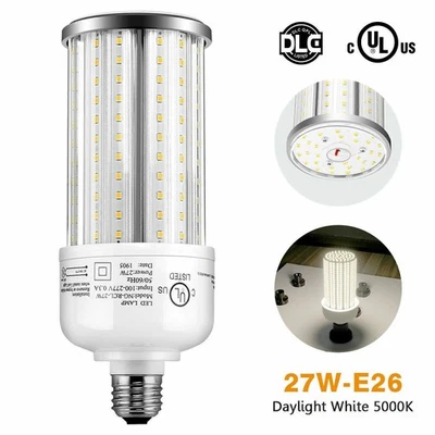 27Watt LED Retrofit Corn Bulb Lights For Canopy Shoebox Wall Pack Light Fixture - Image 1 of 4