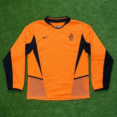 Netherlands 2002 Official Player Issue Long Sleeve Jersey Shirt Kit & Shorts - Image 1 of 4