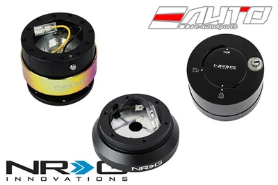 Volante NRG Buje Corto 120H + Anillo Neo Liberación Rápida Gen2 Negro + Bloqueo LB Foto 1 de 4