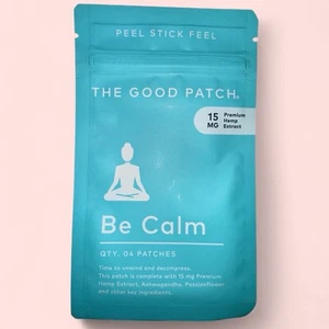 The Good Patch Be Calm 4 parches de 15 mg reducen el estrés nuevo en paquete - Imagen 1 de 2