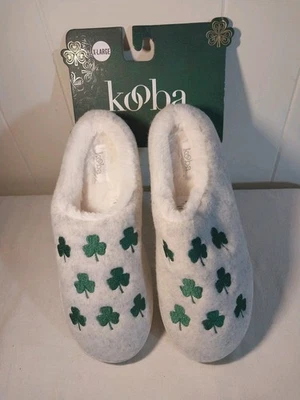 Zapatillas Kooba Lucky 4 hojas tréboles día de San Patricio para mujer XL 9,5-10,5 NUEVAS CON ETIQUETAS Foto 1 de 4